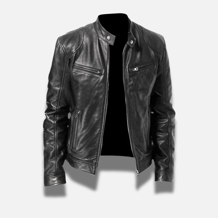 Nicolas™ | Veste en Cuir Intemporelle