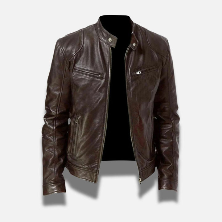 Nicolas™ | Veste en Cuir Intemporelle