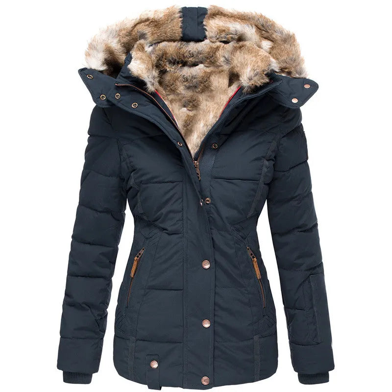 Amanda™ | Manteau d'hiver chaud doublé de fourrure