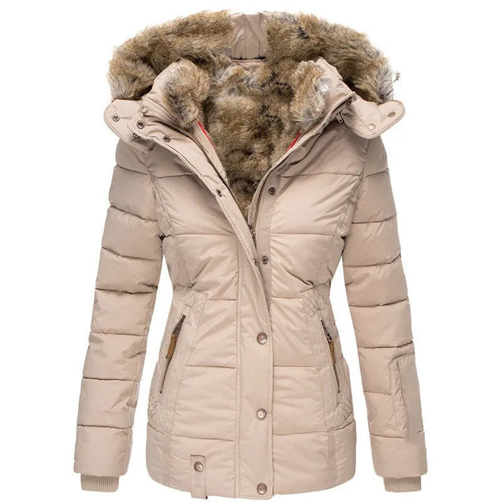 Amanda™ | Manteau d'hiver chaud doublé de fourrure